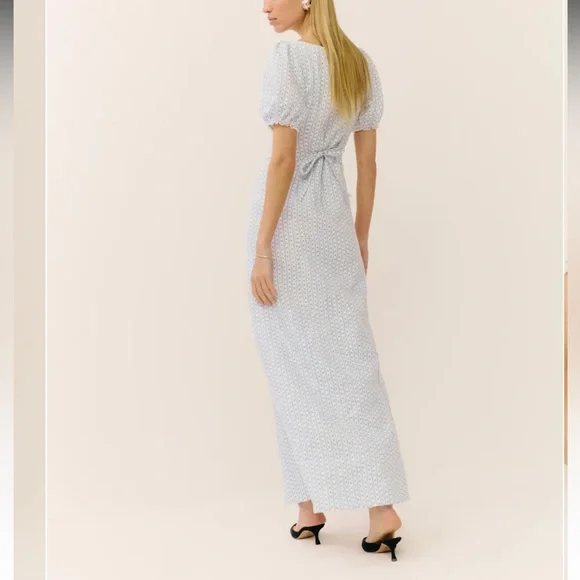 NWT Reformation Cherise Linen Dress Ivory - Size 8 - Picture 2 of 2